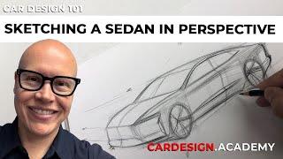 Car Design 101: Drawing a Luxury Sedan in Perspective