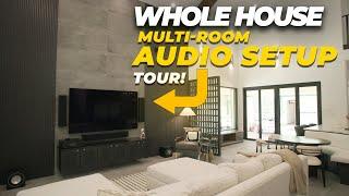 Whole House Multi-Room Audio Setup at Adam LZ's House