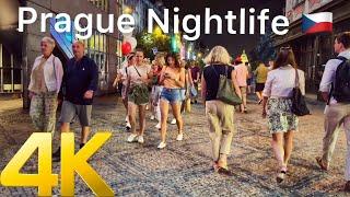 Nightlife in Prague Czech Republic 4K 60fps - Discover Prague at night