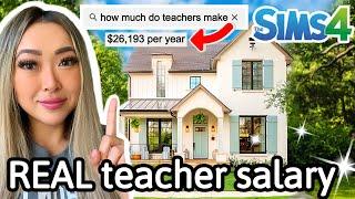 building a house for every career using REAL LIFE salaries in Sims 4: Career build series ep 2