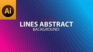 How to Create Gradient Lines Abstract Gradient Background #illustrator @AllFreePik