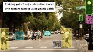 Training yolov8 model with custom dataset using google colab with two lines of code