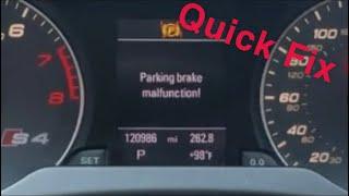 How to fix Audi parking brake malfunction