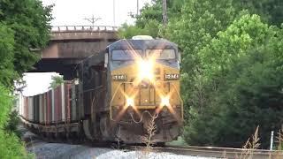 CSX ES40DC 5474 w/ Nice K5HL Leads Military Train W835-17 on 6/18/20