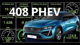 Peugeot 408 PHEV  plug-in hybrid (Stellantis PHEV)  HV battery parameters | Car Scanner ELM OBD2