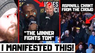 UFC 309 Press Conference Reaction! CROWD CHANTS FOR ASPINALL? Dana BETRAYS Jon Jones?