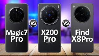 vivo X200 Pro VS Oppo Find X8 Pro VS Honor Magic 7 Pro