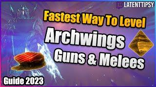 Warframe Fastest Way to level Archwing, Guns & Melees (Free Affinity Blessing) | Beginner Guide