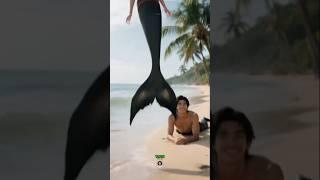 Mermaid Couple Appears On The Beach At Sunrise #mermaid