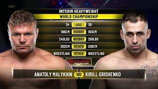 Anatoly Malykhin vs. Kirill Grishenko | ONE Championship Full Fight