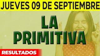 Resultado del sorteo Primitiva del Jueves 9 de Septiembre del 2021