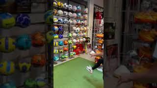 Cleaning soccer balls in the shop will be like ️