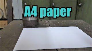 Can you fold paper more than 7 times with hydraulic press