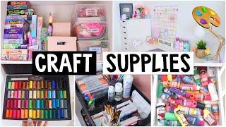 ART ROOM TOUR - Craft Supplies, Squishies, Slime & More!