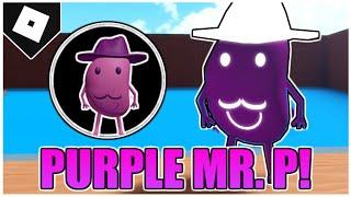 How to get the "THE POTATO BEHIND..." BADGE and UNLOCK PURPLE MR. P in PIGGY RP: INFECTION! [ROBLOX]