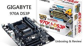 2015 GIGABYTE 970A DS3P Motherboard Unboxing Overview & Review