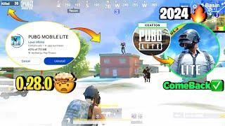 Pubg Lite Old 0.28.0 Comeback Update 2024 | Pubg Mobile Lite 0.28.0 New Playstore Update 2024 