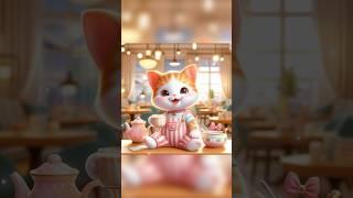 Kitty try more money  to buy milk tea #ai #cat #ainimation #cuteanimal  #cute #cutepet