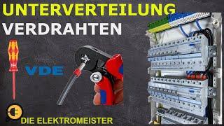 Unterverteiler RICHTIG verdrahten. Unterverteilung mit RCD/FI (RCBO) Überspannungsschutz anschließen