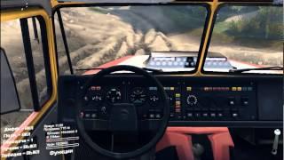 SpinTires 2015 Мод вид с кабины Краз63221