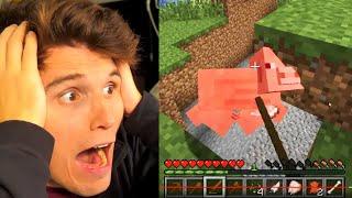 Paluten REAGIERT auf sein erstes MINECRAFT Video