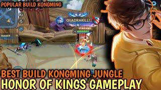 TOP GLOBAL BUILD KONGMING | KONGMING JUNGLE GAMEPLAY - HONOR OF KINGS