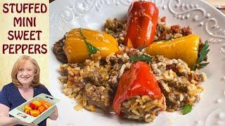 STUFFED MINI SWEET PEPPERS Recipe | Stuffed Pepper Recipe | Great for Dinner or an Appetizer