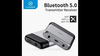 HAGIBIS BLUETOOTH 5.0 TRANSMITTER RECEIVER AptX LL HD FOR TV HEADPHONE