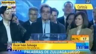 Óscar Iván Zuluaga reconoció su derrota con tranquilidad mediante su discurso