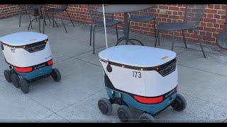 A Walk with The Relic: 12th Ave at OSU with Delivery Robots