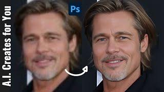How to Change Low Res Face to High Res using AI - Fix Old Photos (Restoration Tutorial)