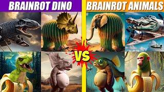 Brainrot Dino vs Brainrot Animals Battles | SPORE