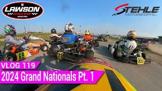 Kart Race Vlog: Grand Nationals! Briggs LO206 CKNA Grand Nationals 2024 Pt 1 [Vlog 119]