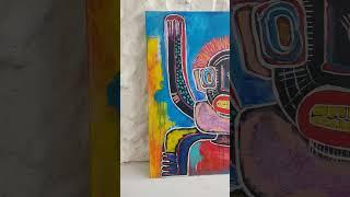 Abstract expressionist portrait painting #abstract #expressionist #expressionism #streetart #african