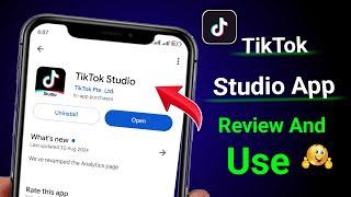 tiktok studio app kya hai || how to use TikTok studio app | TikTok studio app kaise use kare