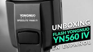 Unboxing y primer encendido del Flash Yongnuo YN560 IV en español