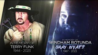WWE honors Bray Wyatt and Terry Funk with a 10 bell salute - WWE Smackdown 25/8/2023
