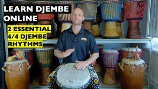 2 ESSENTIAL Djembe Rhythms for beginners in 4/4 | Learn Djembe Online