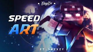  Minecraft Wallpaper Speed Art #24 | ~ Ft. Snexzy ~ (PS Touch)