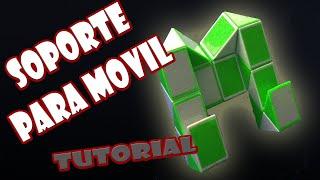 Como hacer Un Soporte Para Moviles con Rubik Snake(Serpiente)/Twist Rubik´s