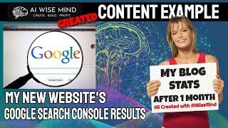 AiWiseMind Content Example & Google Stats | This will Blow Your Mind!