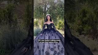 Family doesn’t approve your Black #Quince Dress…  #Moda2000 #Quinceañera