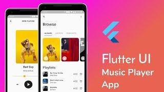 Flutter MusicPlayer App UI - Flutter UI Tutorials - Protorix Code