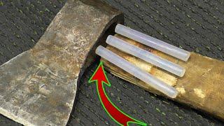 THE CARPENTERS DON'T WANT YOU TO KNOW THIS! Few people know about this modern ax heading method!