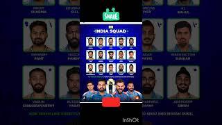 India Squad For ICC Champions Trophy 2025