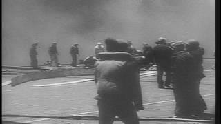 Video of Yorktown Being Attacked at Midway 1942