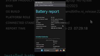 Check your laptop's battery health now ! | #laptopcomputer #laptop #tricks