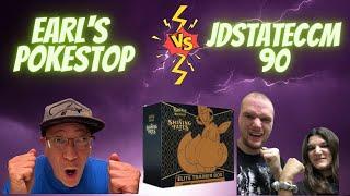 EARL VS JDSTATECCM90! | SHINING FATES ELITE TRAINER BOX BATTLE! | POKEMON CARDS OPENING! | ROUND 1