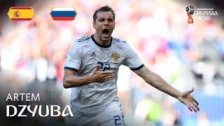 Artem DZYUBA Goal - Spain v Russia - MATCH 51