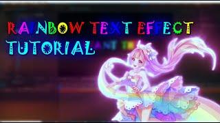 Rainbow text effects  Visper text animation tutorial!!